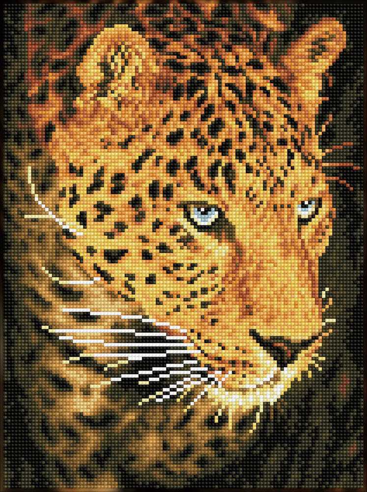 Diamond Dotz Deimantinė mozaika LEOPARD PORTRAIT 40x30 cm