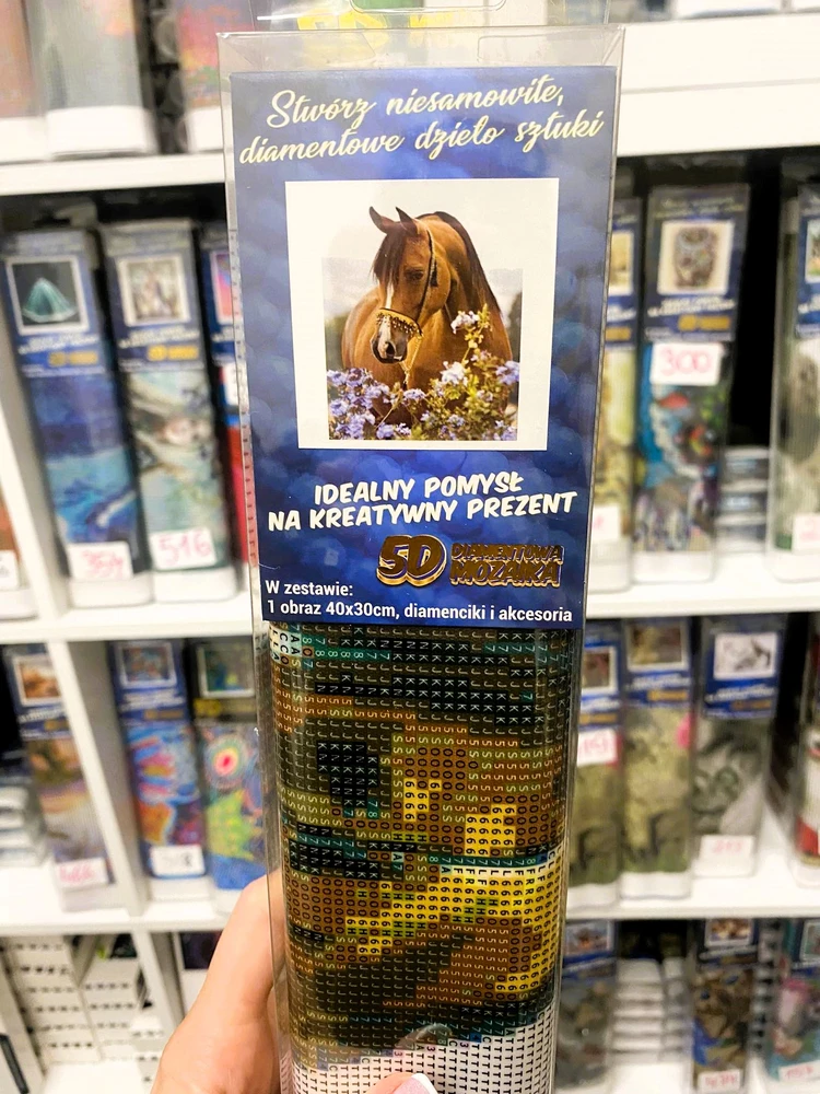 Deimantinė mozaika "Norimpex" arklys striukėse
