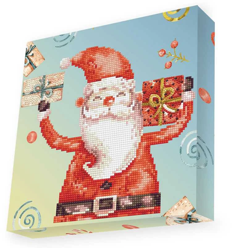 Dante Deimantinė mozaika Santa Cheer, 28x28 cm