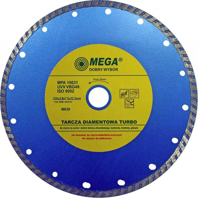 Deimantinis diskas BTR Mega 230x22mm turbo