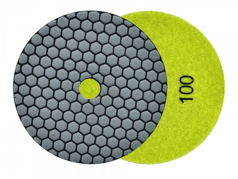 Geko Deimantinis diskas sausam poliravimui 125mm Grūdėtumas 100