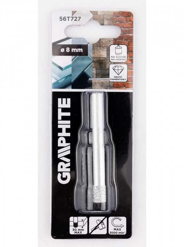 Deimantinis grąžtas GRAPHITE 56T727 8 mm