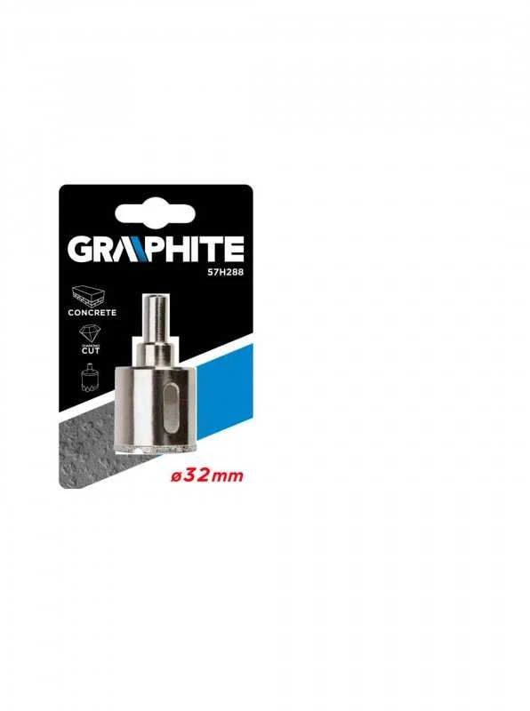 Deimantinis karūninis grąžtas Graphite, 32mm, 57H288
