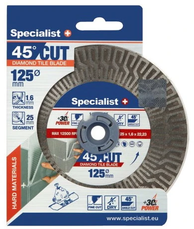 SPECIALIST Deimantinis diskas, 125 mm x 22 mm x 1.3 mm