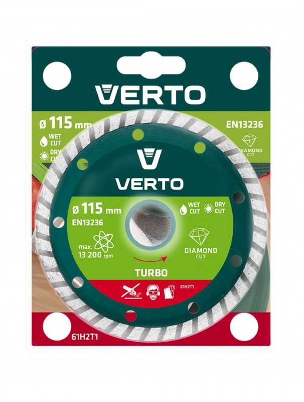 Verto Diamond gelež geležtė 115x22,2mm turbina