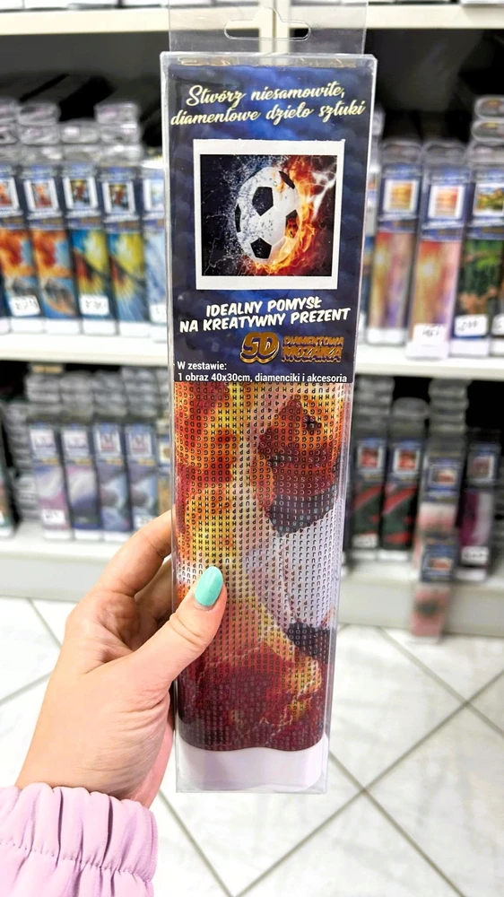 Norimpex Deimantinis siuvinėjimas Futbolas Deimantinis tapybos mozaikos rinkinys Creative 5D
