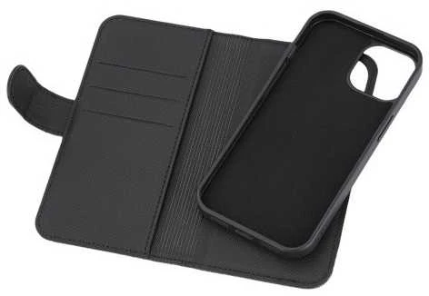 Dėklas 2in1 DELTACO skirtas iPhone 15, magnetinis dangtelis, juodas / 1902468