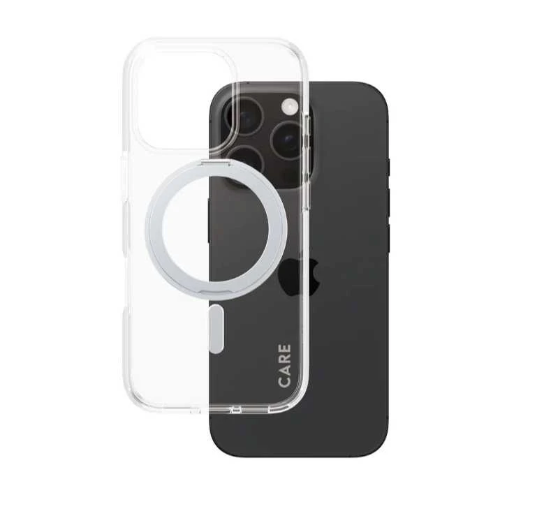 Panzer Glass CARE by PanzerGlass Feature Kickstand Apple iPhone 16 Pro 6.3" sidabrinis/sidabrinis MagSafe 1326