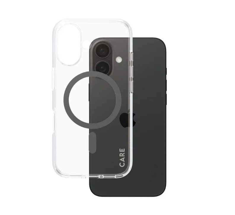 Panzer Glass CARE by PanzerGlass Flagship Case Apple iPhone 16 6.1" dėklas telefonui juodos spalvos/dėklas telefonui juodos spalvos MagSafe 1345