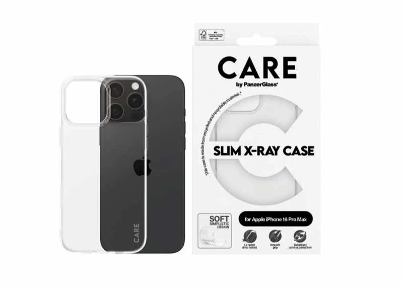 Panzer Glass CARE by PanzerGlass X-Ray Soft Basic Apple iPhone 16 Pro Max 6.9" dėklas telefonui skaidrus/Transparent 1444