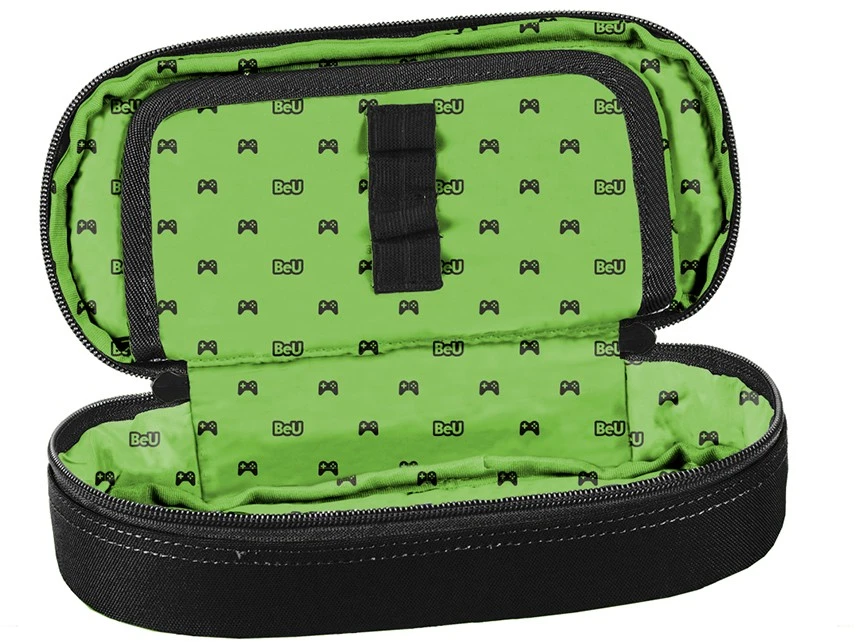 Dėklas mokyklai Paso Beuniq Game Pads, juodas