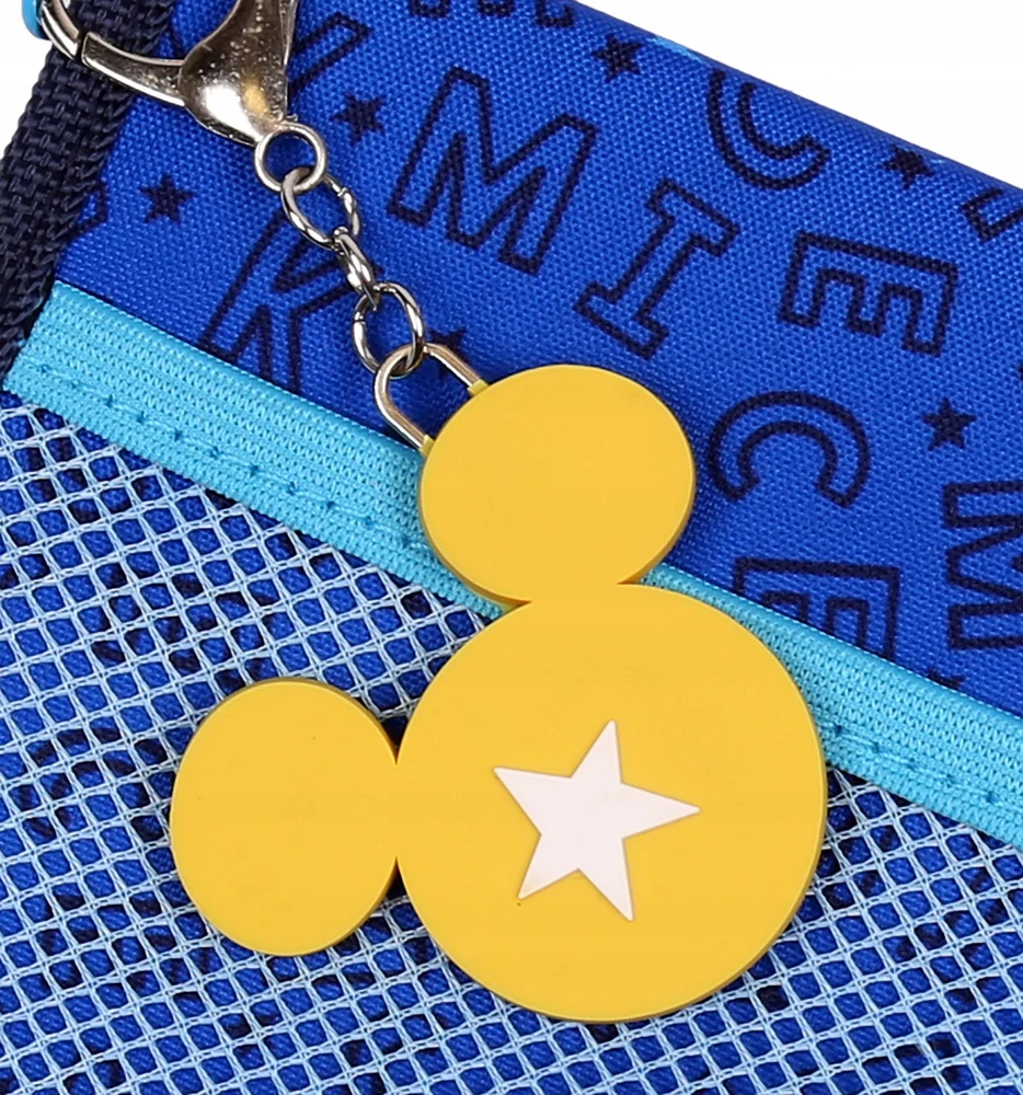 Dėklas su pieštukais Disney Mikis, vieno skyriaus, su priedais