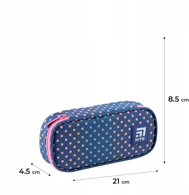 Dėklas su pieštukais mergaitei "kite" su taškeliais