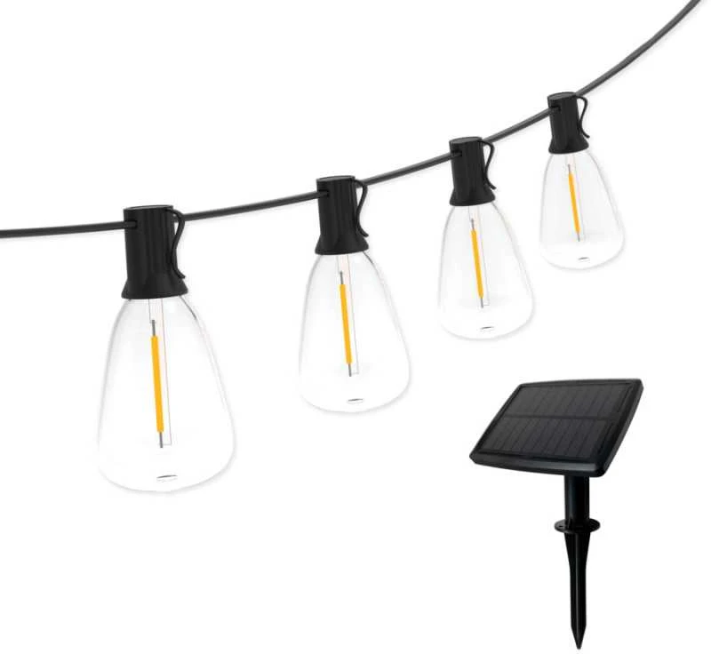 Artflow Dekoratyvinė girlianda Saulės energija 8.25m Šiltai balta 12 LED burbuliukų