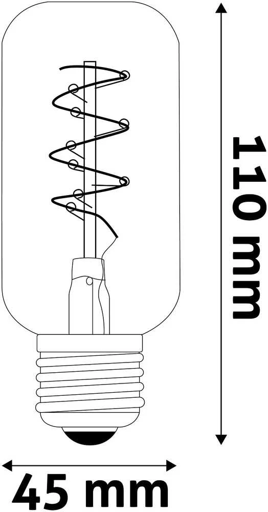 Avide LED lemputė 4.5W E27 T45 Soft Filament
