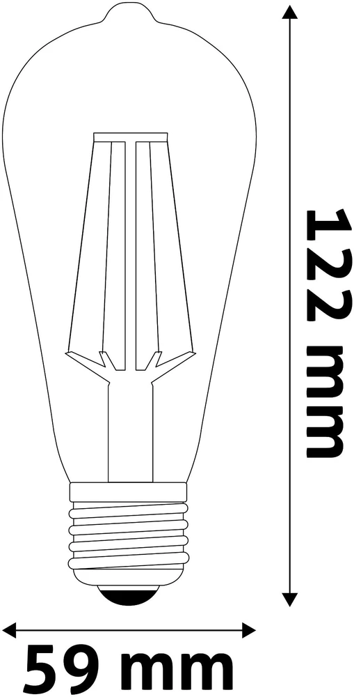 LED lemputė AVIDE 4.5W E27 Soft Filament