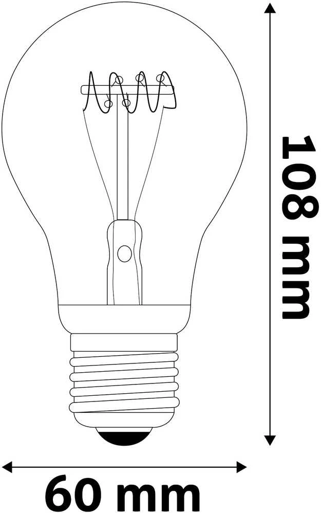 Avide LED lemputė 4.5W E27 Soft Filament
