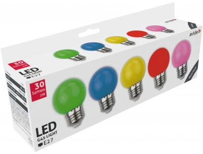 Avide LED lemputės 1W E27 Decor, 5 vnt.