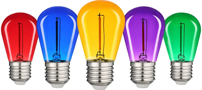 Avide LED lemputės 1W E27 Decor, 5 vnt.