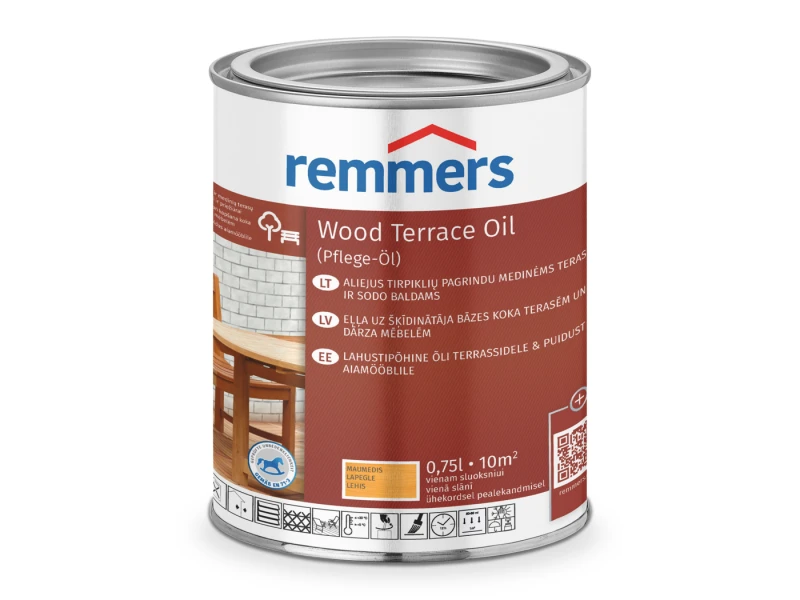 Dekoratyvinis aliejus Remmers Wood Terrace Oil maumedis 0,75 l