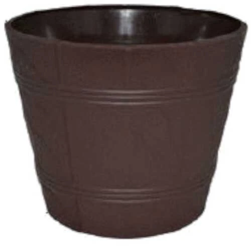 FORM PLASTIC Dekoratyvinis gėlių vazonas Elba D30cm/H25.5cm tamsiai rudas