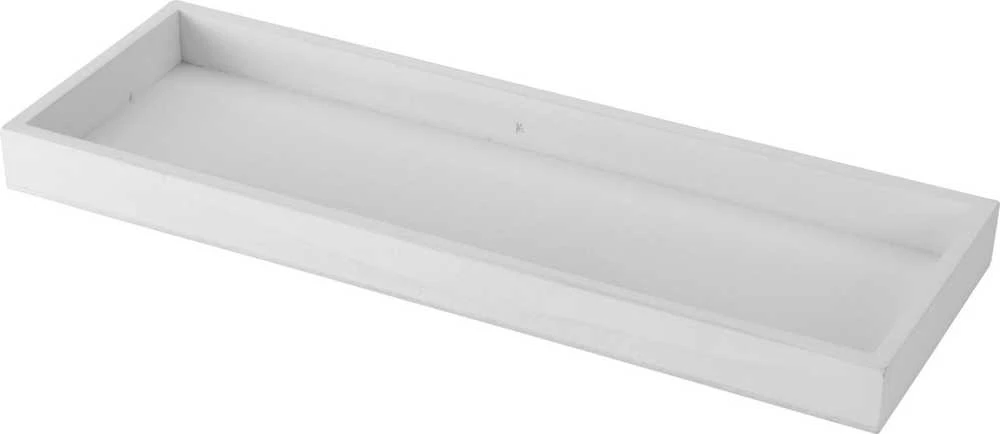 Home Styling Collection Dekoratyvinis medinis padėklas WOOD, pilkos sp., 40 x 14 x 3,2 cm