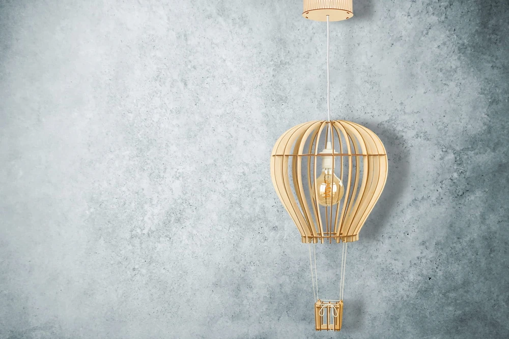 Deku - Balon Lampa dziecięca wisząca drewniana