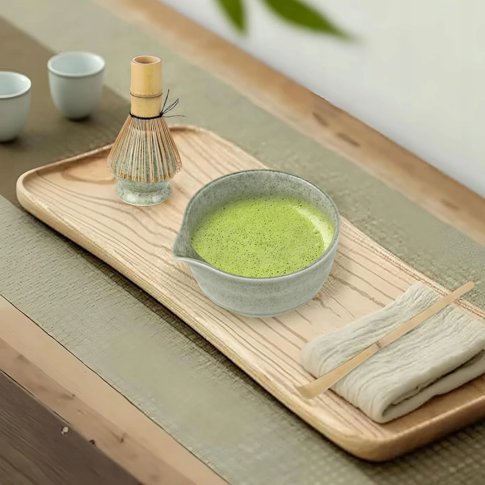 DĖL MATCHA 4 DALIŲ ŽALIŲ TRADICINIŲ BAMBUKO PRIEDŲ
