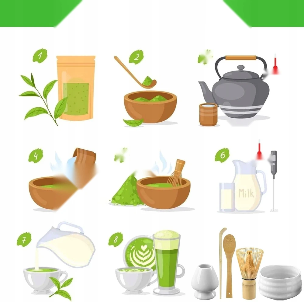 DĖL MATCHA 5 DIENŲ RINKINIMO ARBATOS KERAMINIS BAMBUKO MIŠYKLĖS