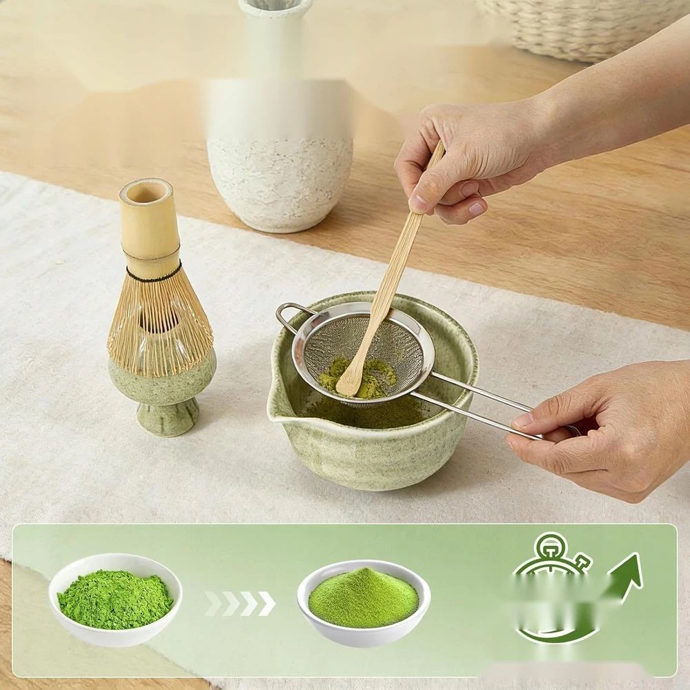 DĖL MATCHA 6 Vnt. BUSTER BOWL Žalias CERAMIC BAMBO