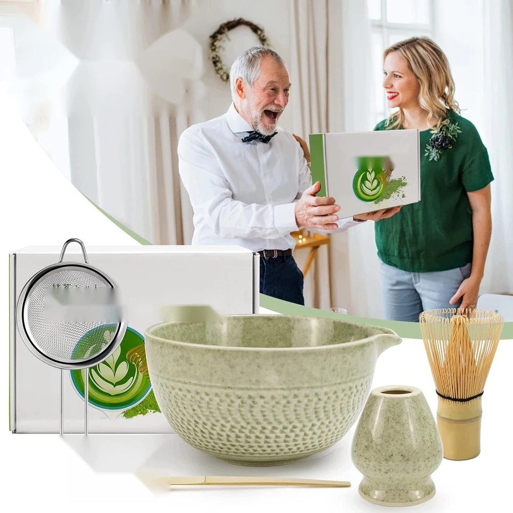 DĖL MATCHA RINKINIMO 6 Vnt. ŠLETĖS DUBENIS DUBENIS ŠAUKŠTAS PRIEDAI DOVANA
