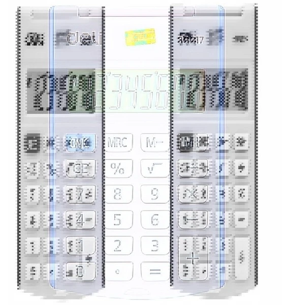 Deli 39217 nešiojamas skaičiuotuvas, 8 pozicijų, mėlynas