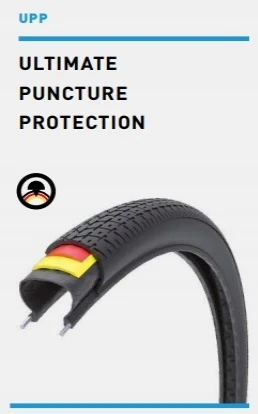 Deli Tire DELI padanga 28x1,75 su 2,5 mm įdėklu nuo pradūrimo ir atspindinčia juostele