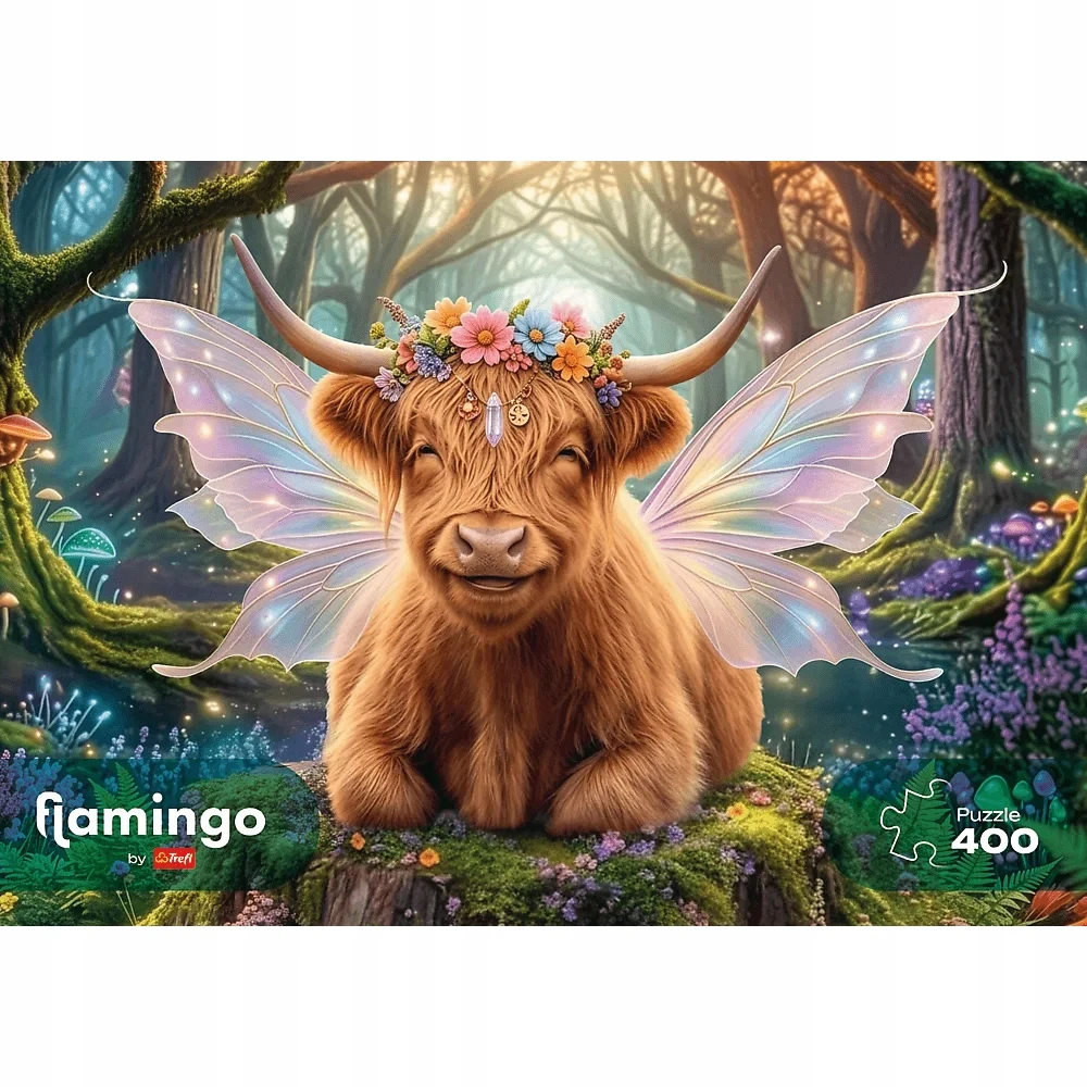 Dėlionė 400 vienetų. Flamingas, Treflo svajonių miško gynėjas