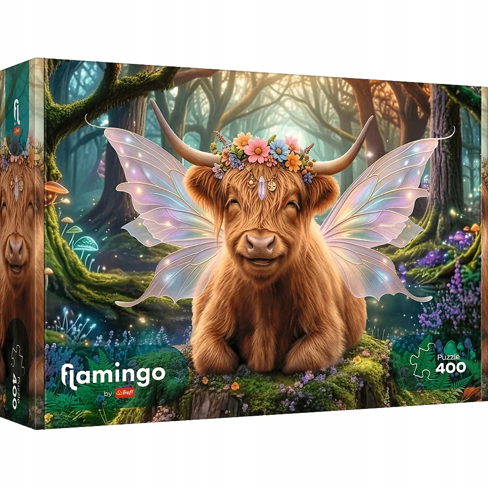 Dėlionė 400 vienetų. Flamingas, Treflo svajonių miško gynėjas