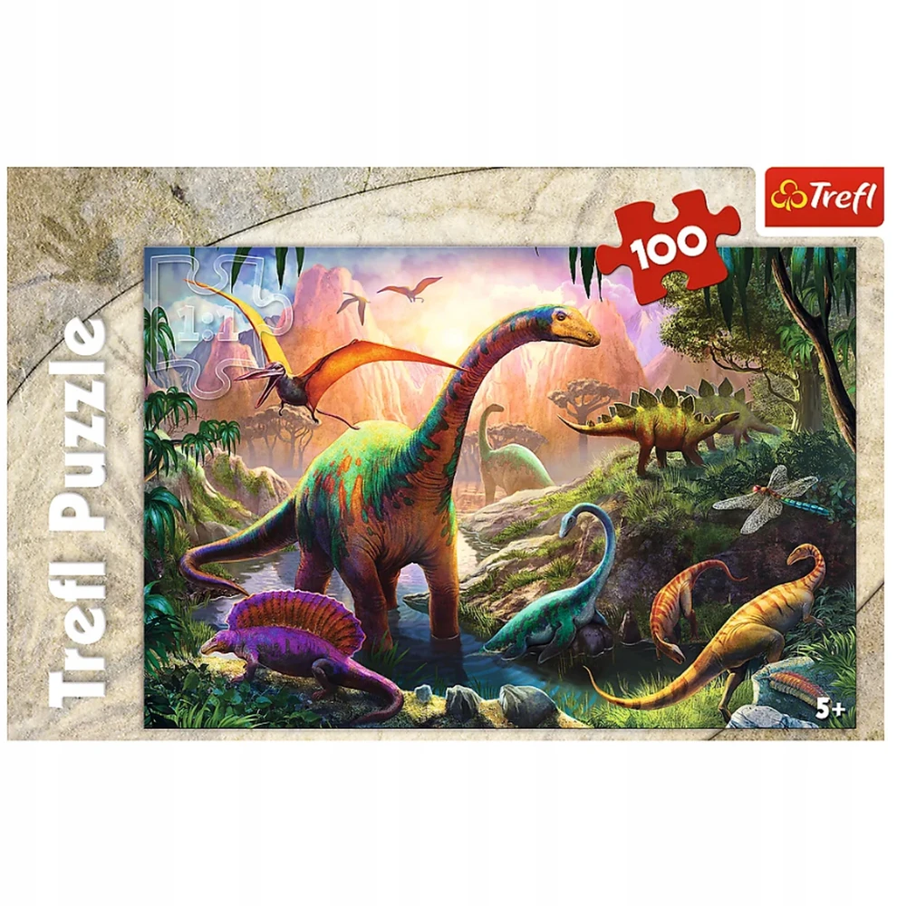 Trefl Dėlionė 100 vnt. - Dinozaurai