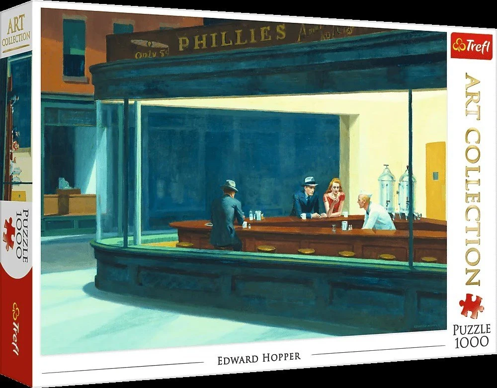 Trefl Dėlionė 1000 vnt. - Edward Hopper: Naktinėtojai