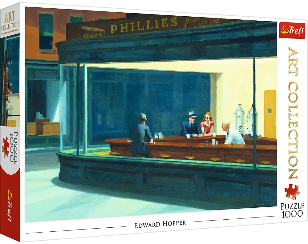 Trefl Dėlionė 1000 vnt. - Edward Hopper: Naktinėtojai