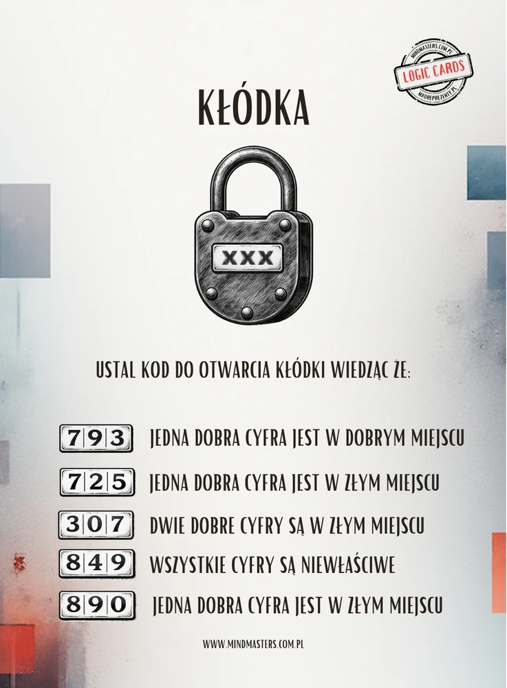 Dėlionės dovanų idėja vaikui paaugliui suaugusiam tėčiui LOGIKOS KORTELĖS