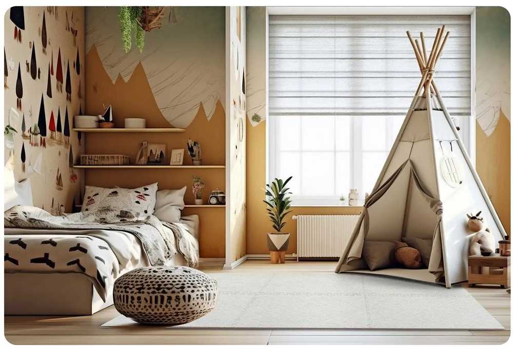 Dėlionės kilimėlis iš porolono 180 x 120 cm Massido 6 vnt