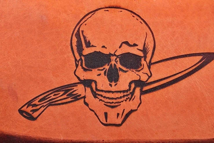 Dellinger Skull odinis krepšys/dėklas virtuviniams peiliams