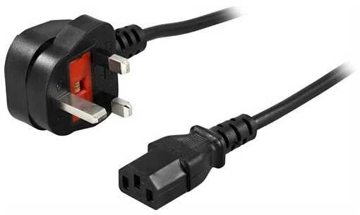 DELTACO kabelis UK, BS 1363-IEC C13, 10A, 2M, juodas DEL-109UK-10