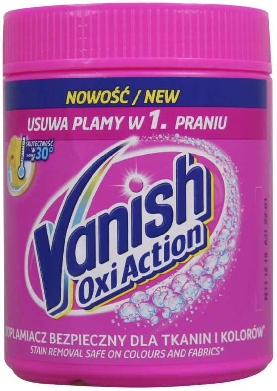 Dėmių valiklis Vanish Oxi Action Rožinė 470g