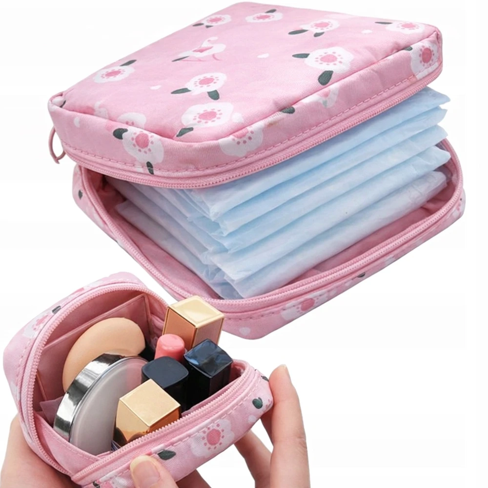 Deni Carte Moteriškas kosmetikos krepšys higieniniams įklotams Mini Medicines Cosmetics Case Rožinis