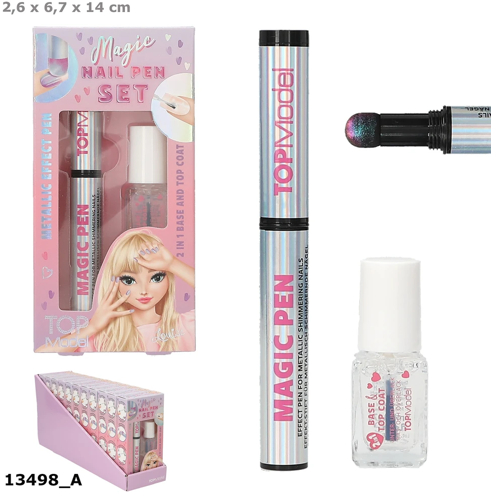 Depesche Nagų rinkinys: stebuklingas žymeklis ir TOPModel Beauty&Me MagicNail 13498 viršutinis sluoksnis