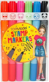 Depesche Top Model flomasteriai su antspaudais, 6 vnt.