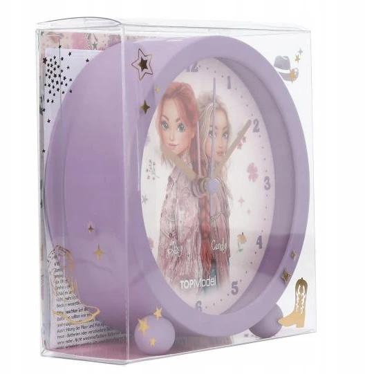 Depesche TOPMODEL - ALARM CLOCK COWGIRL - PURPLE