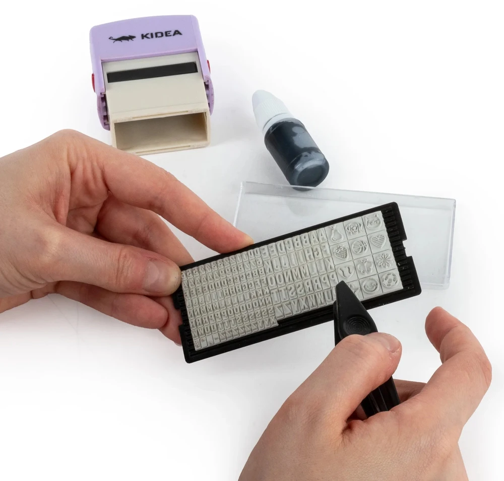 Derform KIDEA personalizuotas AUDINIO ANTspaudas SU raidėmis PRODUKTŲ RINKINYS