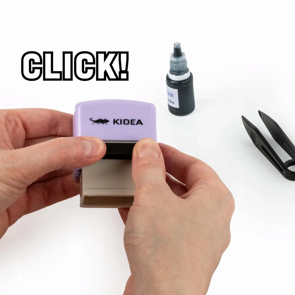 Derform KIDEA personalizuotas AUDINIO ANTspaudas SU raidėmis PRODUKTŲ RINKINYS