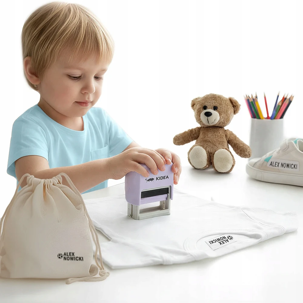 Derform KIDEA personalizuotas AUDINIO ANTspaudas SU raidėmis PRODUKTŲ RINKINYS